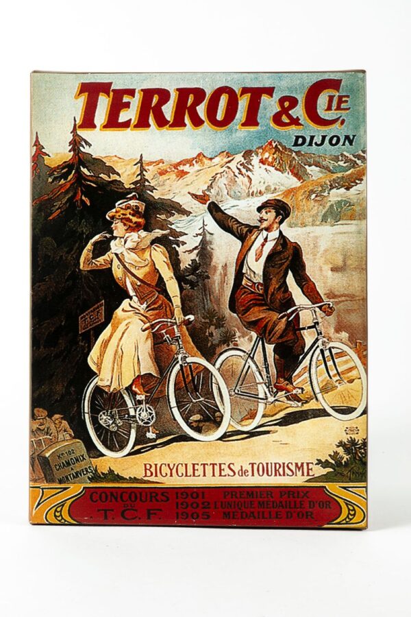 הדפס על בד רטרו, פרסומת לאופניים "Terrot & Cie"
