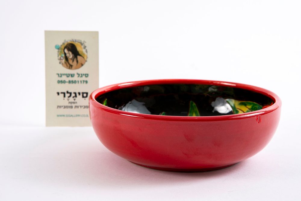 קערת פרגים איטלקית מקרמיקה – תמונה 2