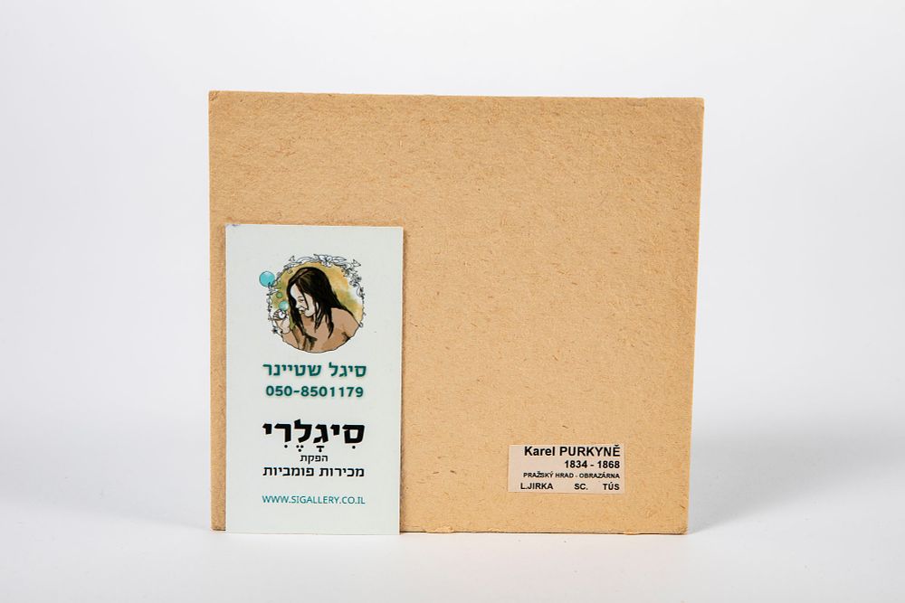 הטירה בפראג - הדפס תחריט מיניאטורי – תמונה 2